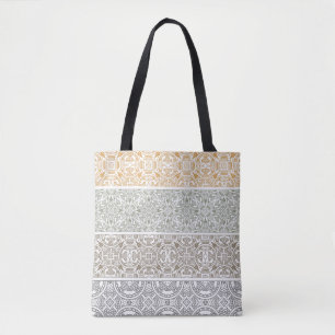 Ornamental pattern tote bag