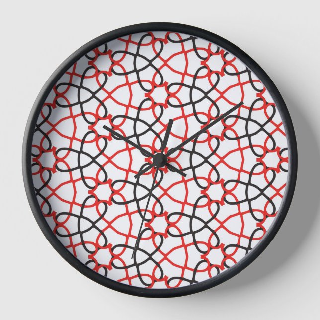 Ornamental Pattern Wall Clock  (Front)