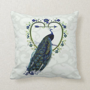 Ornamental Peacock art personalized Throw Pillow