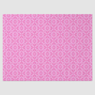 Ornamental Pink Damask Breast Cancer Awareness Tissue Paper
