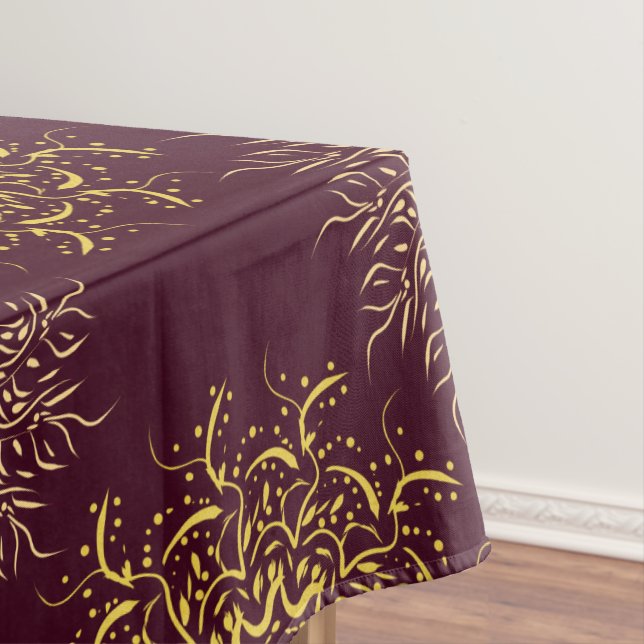 ornamental red pattern tablecloth (In Situ)