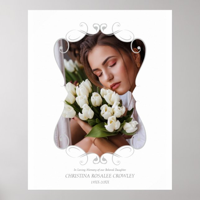 Ornamental Remember Beloved One Passed Away Poster (Front)