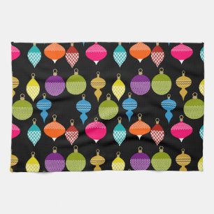 Ornamental Retro Christmas Decorative Ball Kitchen Towel