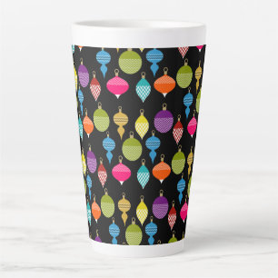 Ornamental Retro Christmas Decorative Ball Latte Mug