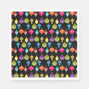 Ornamental Retro Christmas Decorative Ball Napkin