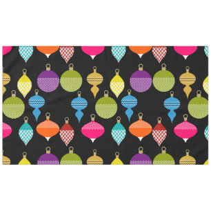 Ornamental Retro Christmas Decorative Ball Tablecloth