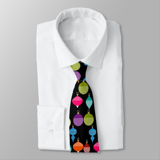 Ornamental Retro Christmas Decorative Ball Tie (Tied)