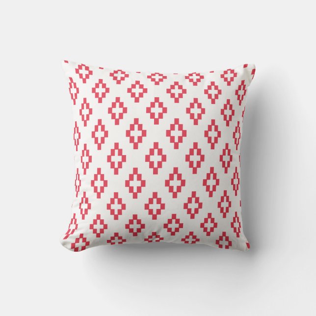 Ornamental rhombuses Throw Pillow (Front)