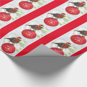Ornamental Robin Wrapping Paper