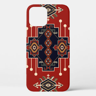 Ornamental Rug Design: Vintage Geometric. iPhone 12 Case
