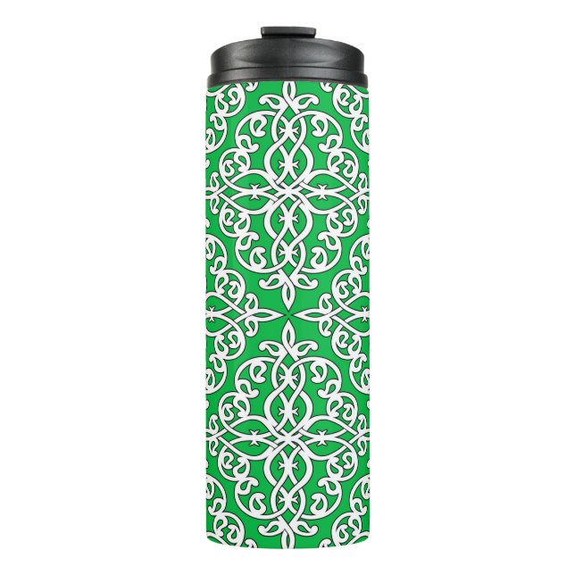 Ornamental seamless pattern.  thermal tumbler (Front)