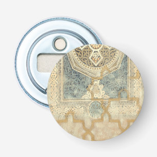 Ornamental Tapestry with Ornate Geometric Design Bottle Opener