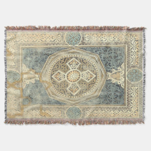 Ornamental Tapestry with Ornate Geometric Design Throw Blanket