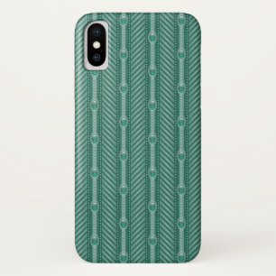 Ornamental Teal Pattern iPhone X Case