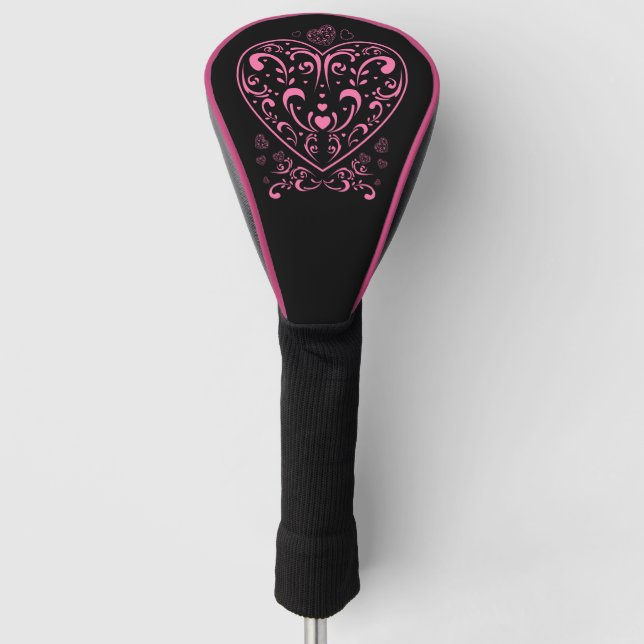 Ornamental Valentine's Day Golf Head Cover (Front)