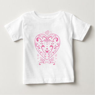Ornamental Valentine's Day Heart Baby T-Shirt