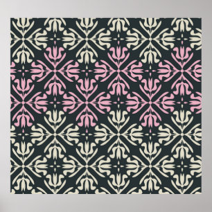 Ornamental Vintage: Seamless Elegant Design. Poster