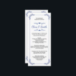 Ornamental Wedding Ceremony Program Template<br><div class="desc">Elegant and customizable Wedding Ceremony Program Template perfect for detailing your special day's order of events with style and clarity.</div>