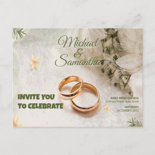 ORNAMENTAL WEDDING INVITATION WITH PICTURES