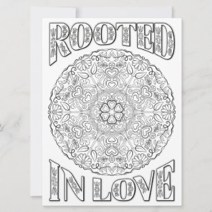 OrnaMENTALs Rooted in Love Mandala Colour Your Own