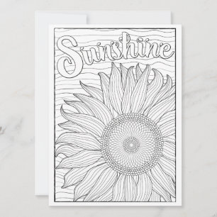 OrnaMENTALs Sunshine Sunflower Colour Your Own