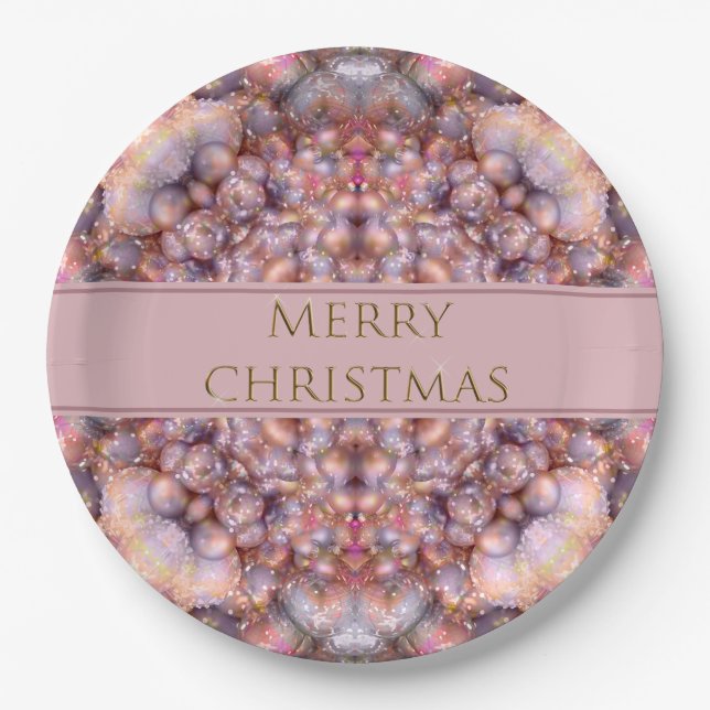 Ornaments Abstract Paper Plate (Front)