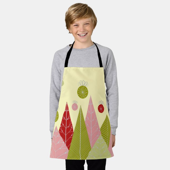 Ornaments and Trees Christmas  Apron (Worn)