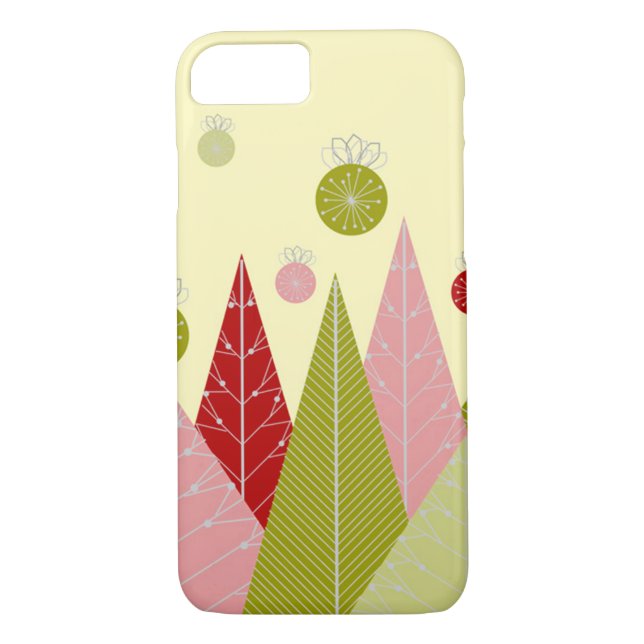 Ornaments and Trees Christmas Case-Mate iPhone Case (Back)