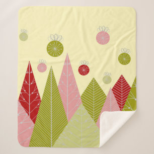 Ornaments and Trees Christmas  Sherpa Blanket