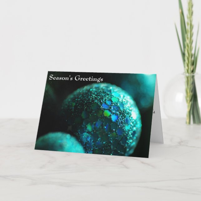Ornaments Customer Client Appreciation Business  Holiday Card (Front)