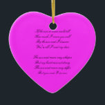 ornaments for someone special<br><div class="desc">valentine's day ornaments designed with romantic poem</div>