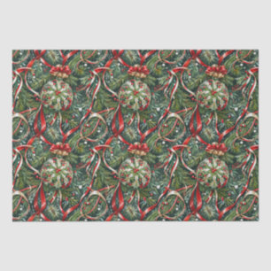 Ornaments in the Tree & Satin Ribbon Tissue Paper