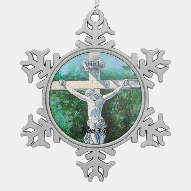 Ornaments John 3:16 faith church pastor  (Front)