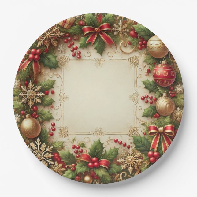 Ornaments Paper Plate (Front)