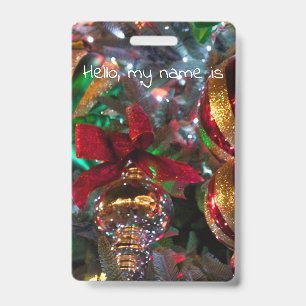 ornaments square badge