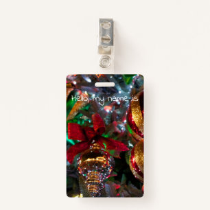 ornaments square badge