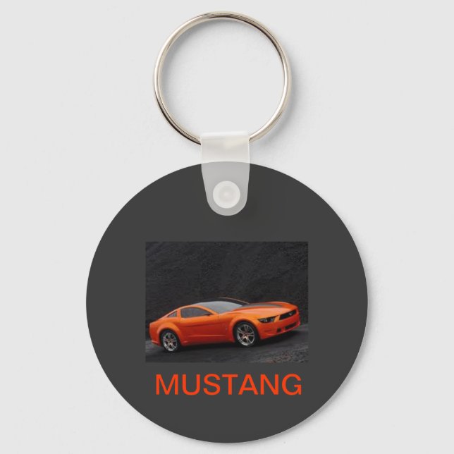 ORNANGE MUSTANG KEYCHAIN (Front)