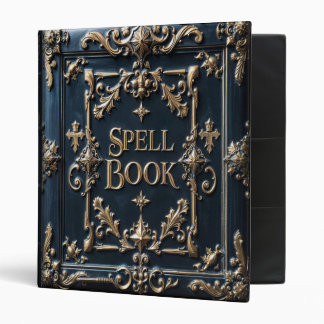 Ornat bleu cuir épell Livre 3 Classeur anneau