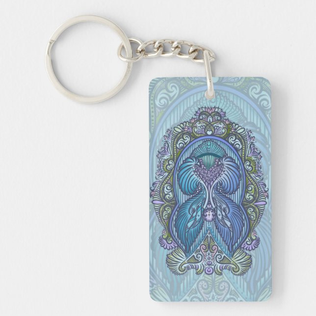 Ornat bleu et design Mandala Turquoise (Devant)