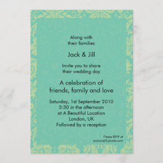 Ornate 5x7 invitation
