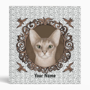 ornate Abyssinian Cat Binder