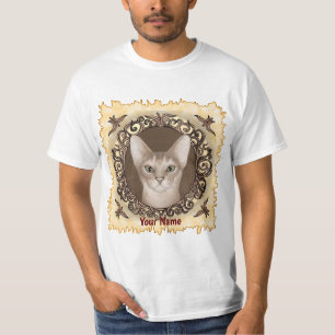 Ornate Abyssinian Cat  T-Shirt
