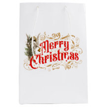 Ornate Angel-Merry Christmas-Retro