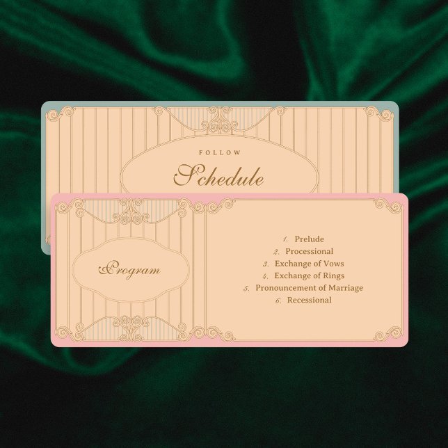 Ornate Art Nouveau Wedding Program (Creator Uploaded)