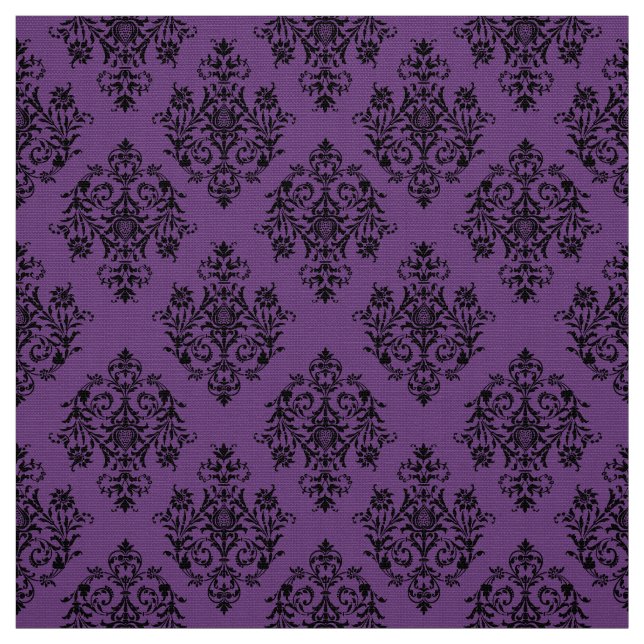 Ornate Baroque Damask pattern fabric (Swatch)
