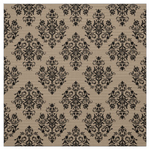 Ornate Baroque Damask pattern fabric