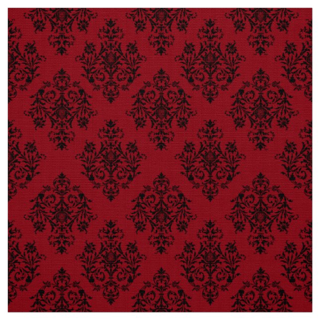 Ornate Baroque Damask pattern fabric (Swatch)
