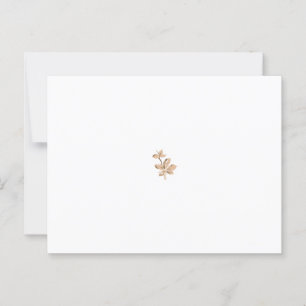 Ornate, beige floral design with dark brown stem a postcard