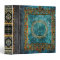 Ornate Bejeweled Celtic Teal Marble Ancient Tome