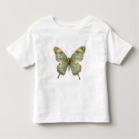 Ornate Butterfly with Leaf Pattern Wings